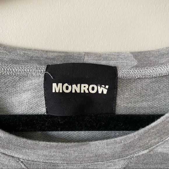 Revolve-Monrow Camo Raglan Sweatshirt (Small) - Picture 9 of 10